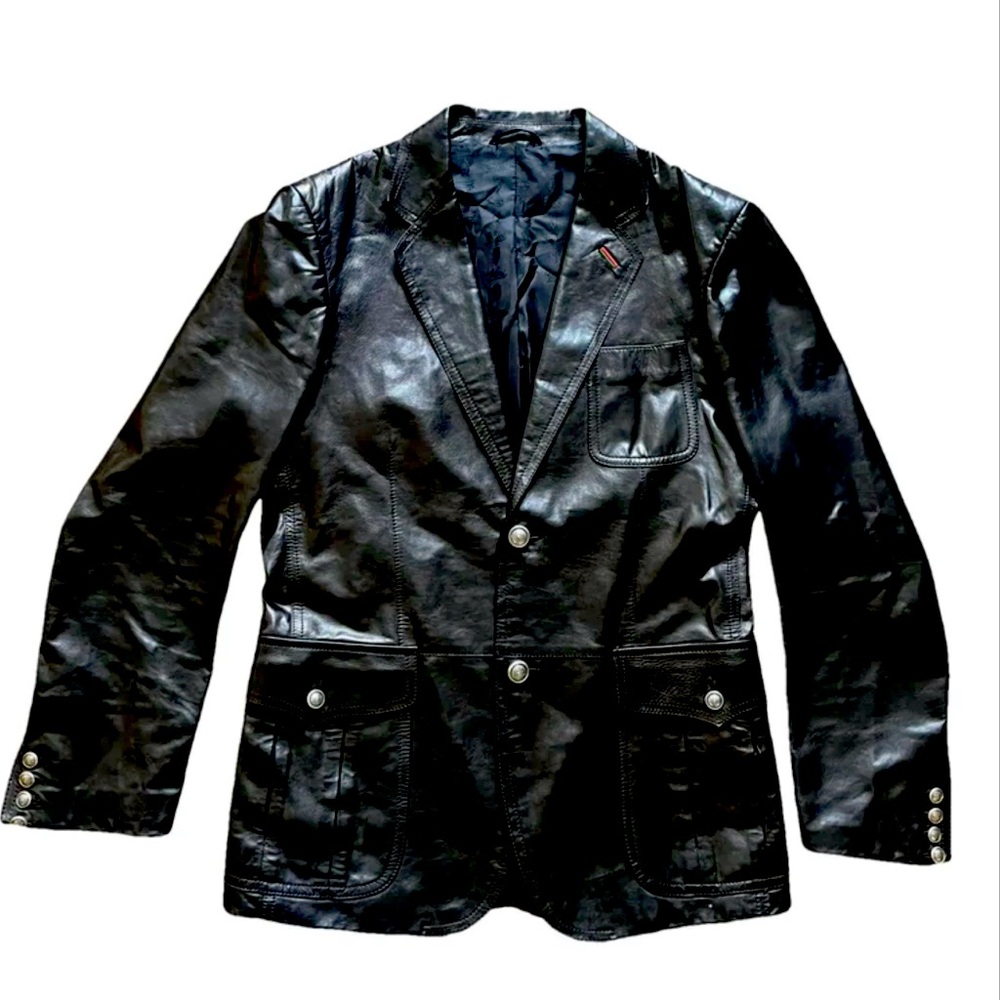 Gucci Women’s Leather Jacket Size 52 IT/Size 16 US